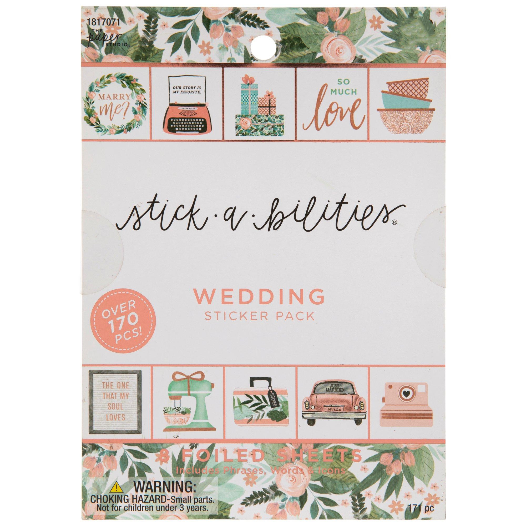 Wedding Foil Stickers, Hobby Lobby